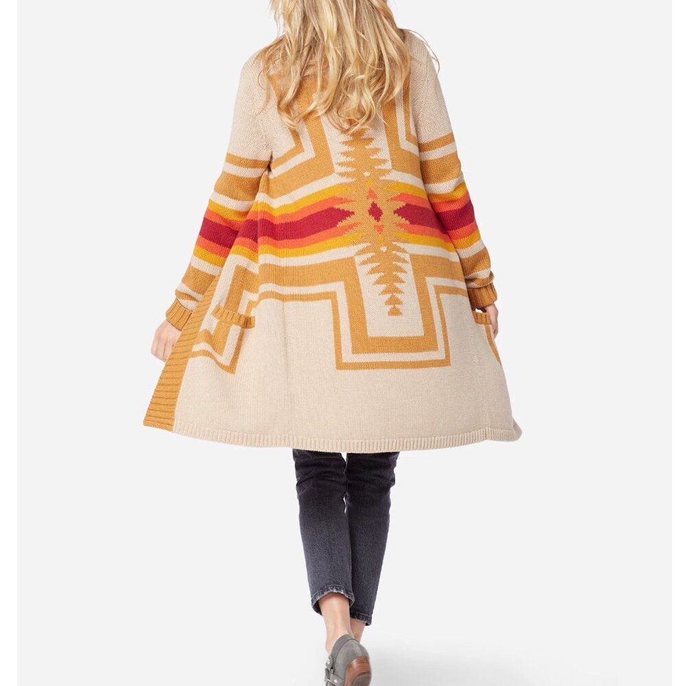 Pendleton - Harding Open Cardigan - Sandshell Mul… - image 2